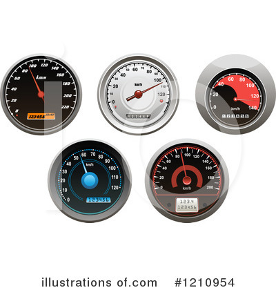 Royalty-Free (RF) Speedometer Clipart Illustration by Vector Tradition SM - Stock Sample #1210954