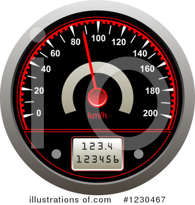 Royalty-Free (RF) Speedometer Clipart Illustration by Vector Tradition SM - Stock Sample #1230467