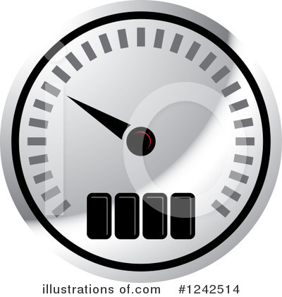 Royalty-Free (RF) Speedometer Clipart Illustration by Lal Perera - Stock Sample #1242514