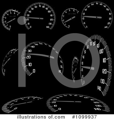 Royalty-Free (RF) Speedometers Clipart Illustration by dero - Stock Sample #1099937