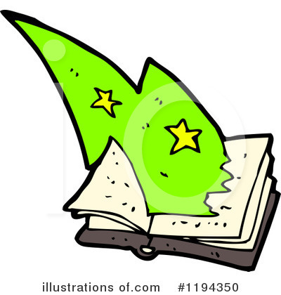 Magic Book Clipart #1194350 by lineartestpilot