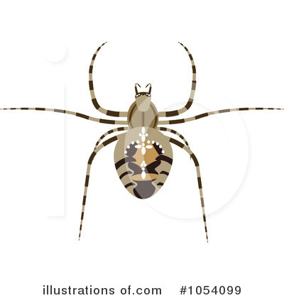 Royalty-Free (RF) Spider Clipart Illustration by vectorace - Stock Sample #1054099