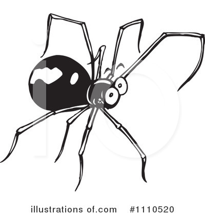 Royalty-Free (RF) Spider Clipart Illustration by Dennis Holmes Designs - Stock Sample #1110520