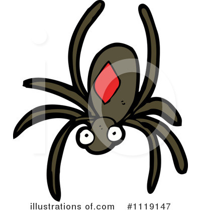 Spider Clip  on Spider Clipart  1119147 By Lineartestpilot   Royalty Free  Rf  Stock