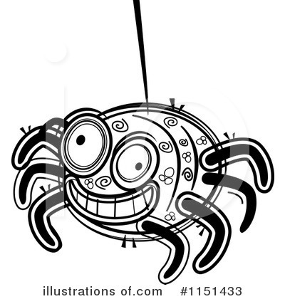 Royalty-Free (RF) Spider Clipart Illustration by Cory Thoman - Stock Sample #1151433