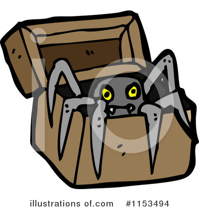 Royalty-Free (RF) Spider Clipart Illustration by lineartestpilot - Stock Sample #1153494