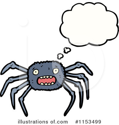 Royalty-Free (RF) Spider Clipart Illustration by lineartestpilot - Stock Sample #1153499