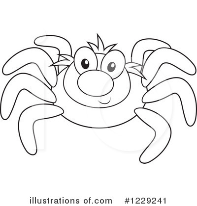 Royalty-Free (RF) Spider Clipart Illustration by Alex Bannykh - Stock Sample #1229241