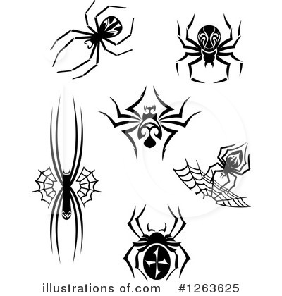 Royalty-Free (RF) Spider Clipart Illustration by Vector Tradition SM - Stock Sample #1263625