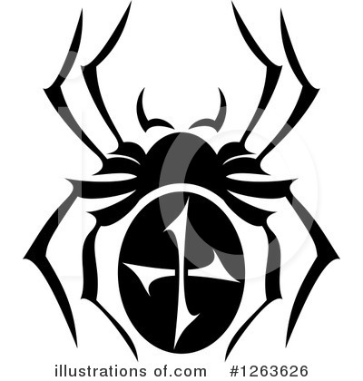 Royalty-Free (RF) Spider Clipart Illustration by Vector Tradition SM - Stock Sample #1263626