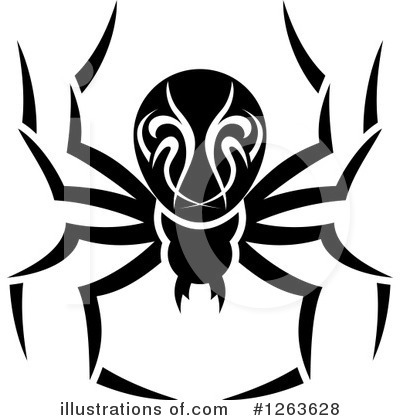 Royalty-Free (RF) Spider Clipart Illustration by Vector Tradition SM - Stock Sample #1263628