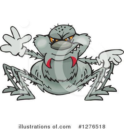 Royalty-Free (RF) Spider Clipart Illustration by Dennis Holmes Designs - Stock Sample #1276518