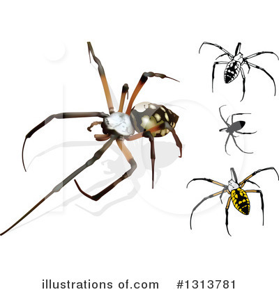 Royalty-Free (RF) Spider Clipart Illustration by dero - Stock Sample #1313781