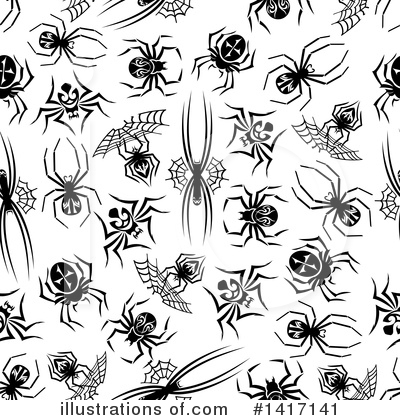 Royalty-Free (RF) Spider Clipart Illustration by Vector Tradition SM - Stock Sample #1417141
