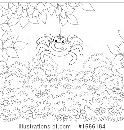 Royalty-Free (RF) Spider Clipart Illustration by Alex Bannykh - Stock Sample #1666184