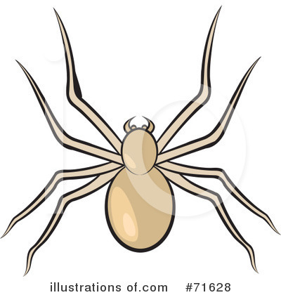 Royalty-Free (RF) Spider Clipart Illustration by Lal Perera - Stock Sample #71628