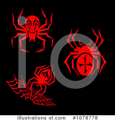 Royalty-Free (RF) Spiders Clipart Illustration by Vector Tradition SM - Stock Sample #1078778