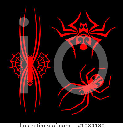 Royalty-Free (RF) Spiders Clipart Illustration by Vector Tradition SM - Stock Sample #1080180