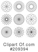 Spirals Clipart #209394 by michaeltravers