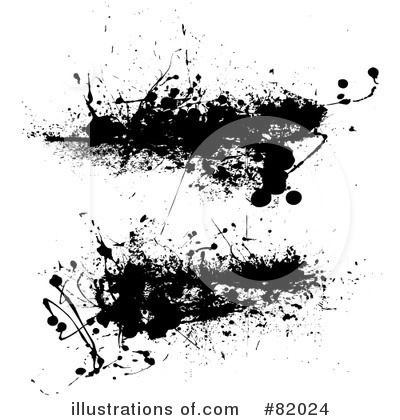 Ink Splatters Clipart #82024 by michaeltravers