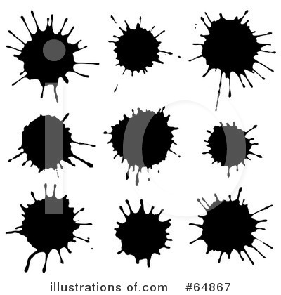 Royalty-Free (RF) Splatters Clipart Illustration by Frog974 - Stock Sample #64867