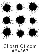 Splatters Clipart #64867 by Frog974