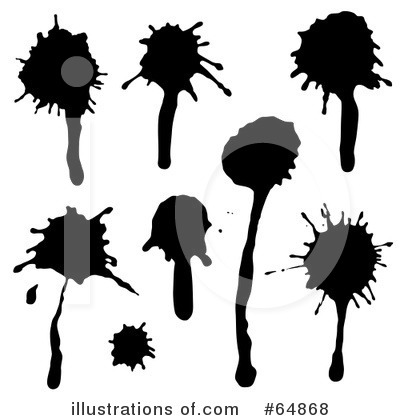 Royalty-Free (RF) Splatters Clipart Illustration by Frog974 - Stock Sample #64868
