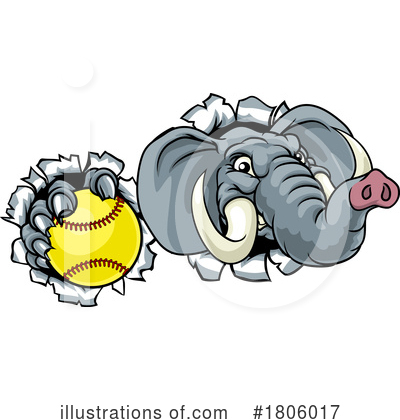 Softball Clipart #1806017 by AtStockIllustration