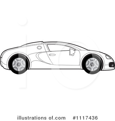 Royalty-Free (RF) Sports Car Clipart Illustration by Lal Perera - Stock Sample #1117436