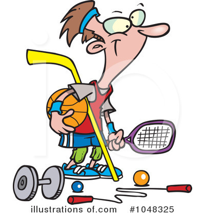 Hockey Clipart #1048325 by toonaday