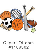 Sports Clipart #1109302 by LaffToon