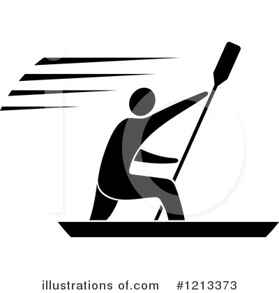 Paddle Boarding Clipart #1213373 by Vector Tradition SM