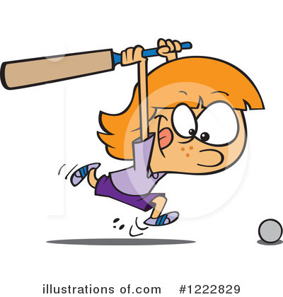 Cricket Bat Clipart #1222829 by toonaday