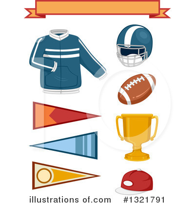 American Football Clipart #1321791 by BNP Design Studio