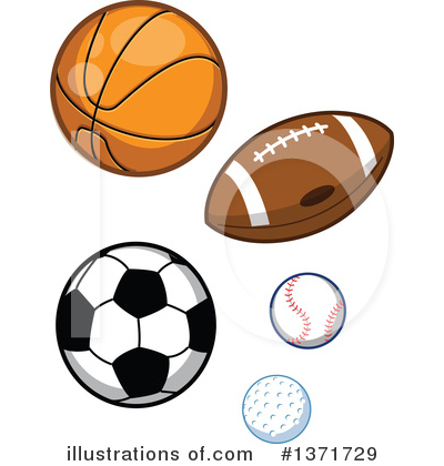 Royalty-Free (RF) Sports Clipart Illustration by Clip Art Mascots - Stock Sample #1371729