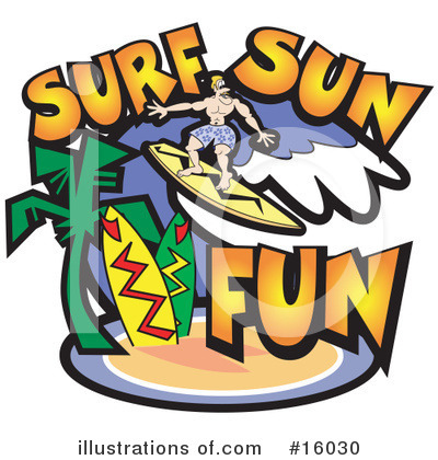 Surfboard Clipart #16030 by Andy Nortnik