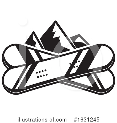 Snowboarding Clipart #1631245 by Vector Tradition SM