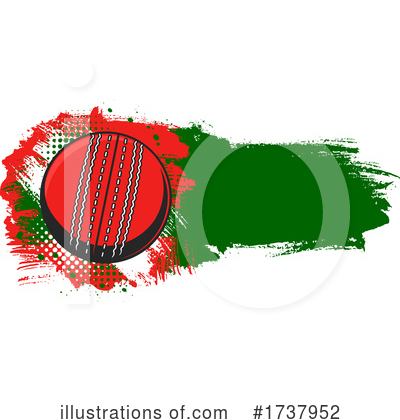 Cricket Ball Clipart #1737952 by Vector Tradition SM