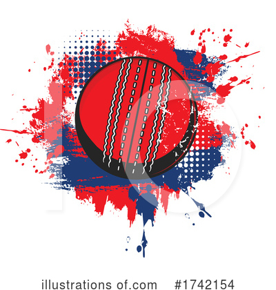 Cricket Ball Clipart #1742154 by Vector Tradition SM