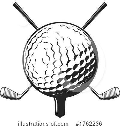 Golf Ball Clipart #1762236 by Vector Tradition SM