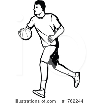 Basketball Player Clipart #1762244 by Vector Tradition SM