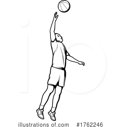 Basketball Player Clipart #1762246 by Vector Tradition SM