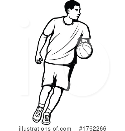 Basketball Player Clipart #1762266 by Vector Tradition SM