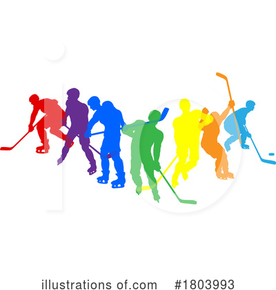 Hockey Player Clipart #1803993 by AtStockIllustration