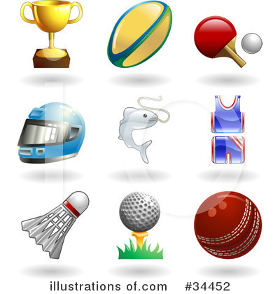 Cricket Ball Clipart #34452 by AtStockIllustration