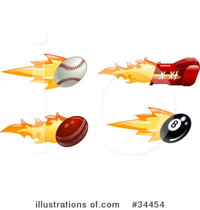 Baseball Clipart #34454 by AtStockIllustration
