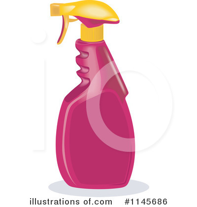 Royalty-Free (RF) Spray Bottle Clipart Illustration by patrimonio - Stock Sample #1145686