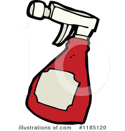 Royalty-Free (RF) Spray Bottle Clipart Illustration by lineartestpilot - Stock Sample #1185120