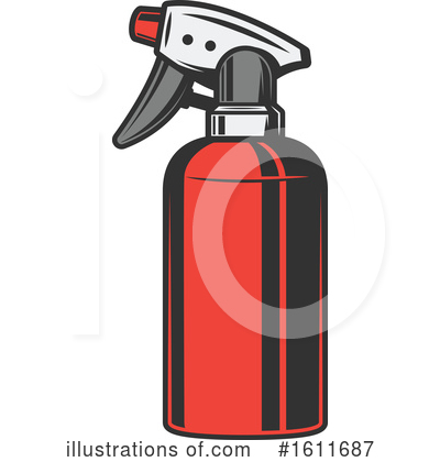 Spray Bottle Clipart #1611687 by Vector Tradition SM