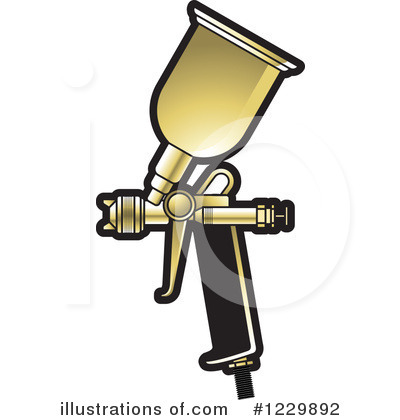 Royalty-Free (RF) Spray Gun Clipart Illustration by Lal Perera - Stock Sample #1229892